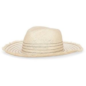 NWT Tory Burch wide brim straw Fedora hat